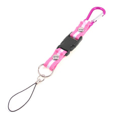 Camping Gourd Shaped Carabiner Hook Fuchsia w Side Release Buckle 07FC0E-D4 - KOEEK