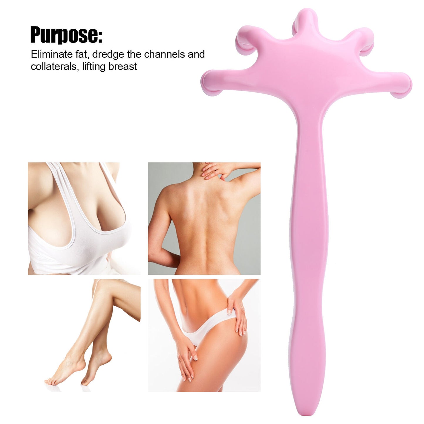 new Breast Hand Massager Hand Shape Breast Chest Care Lifting Massager(Pink ) HGF koeek - KOEEK