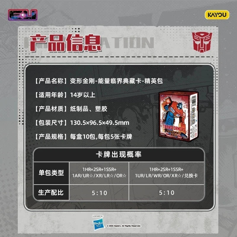 KAYOU Transformers Energon Critical Elite Pack Wave 1 Sealed Box 10 Packs 07FC0E-D4 - KOEEK