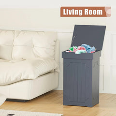 household trash can cabinet, 13-gallon kitchen trash can 07FC0E-D4 - KOEEK