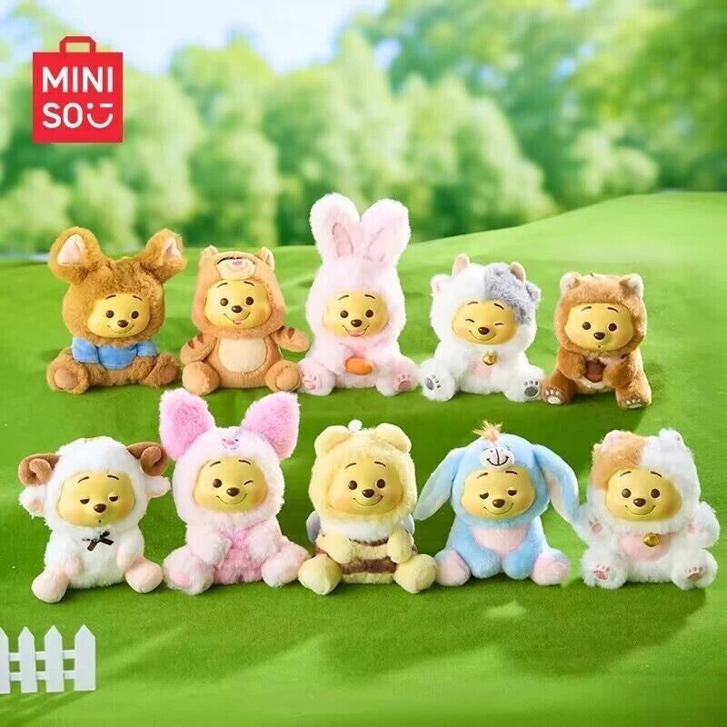 MINISO Winnie The Pooh Naughty Party Plush Vinyl Toy Blind Box Figure Confirmed MINISO - KOEEK