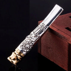 SterlingSilver Copper Cigarette Holder Mouthpiece Removable Filter Universal 07FC0E-D4 - KOEEK