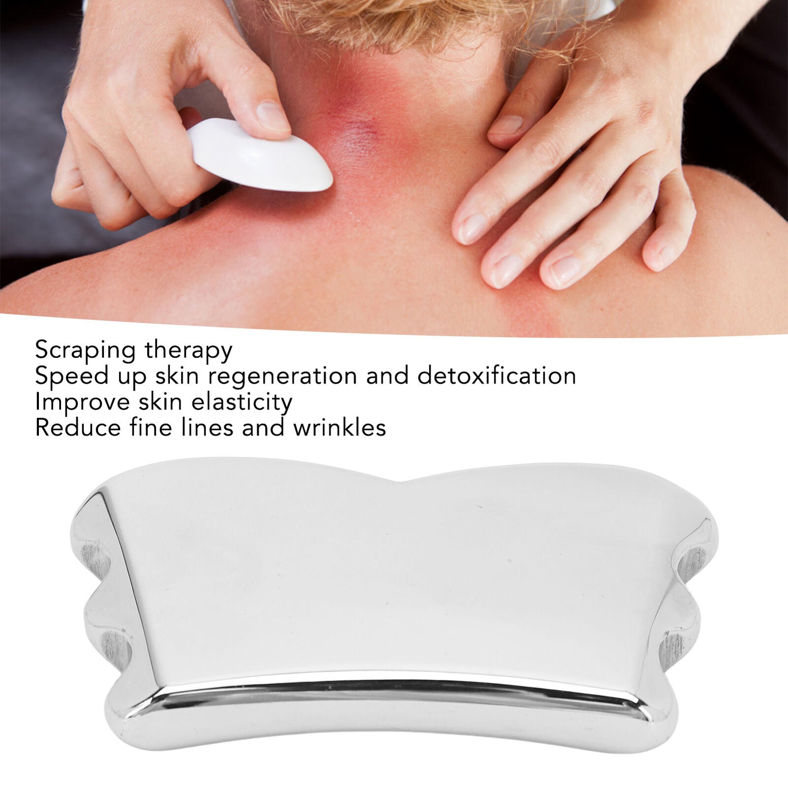 new Terahertz Stone Gua Sha Lymphatic Drainage Detox Scraping Board Massager HGF koeek - KOEEK