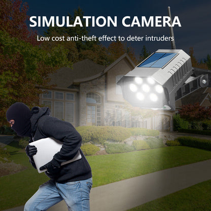 new 42 LED Solar Power PIR Motion Sensor Fake Camera Wall Light Outdoor Garden Lamp