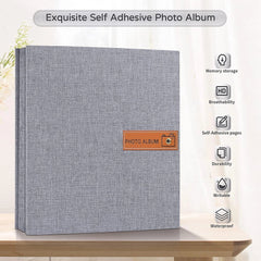 Large Photo Album, Self-Adhesive,4x6, 5x7, 8x10, Scrapbook Album,DIY Photo Book 07FC0E-D4 - KOEEK