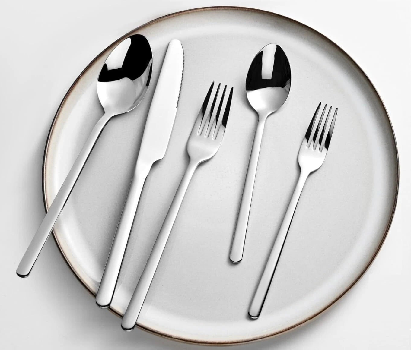 30 Piece Silverware Set, Flatware Set for 6, 18/10 Stainless Steel Silverware 07FC0E-D4 - KOEEK