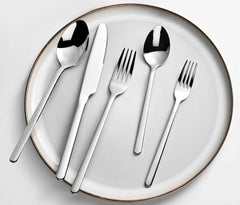 30 Piece Silverware Set, Flatware Set for 6, 18/10 Stainless Steel Silverware 07FC0E-D4 - KOEEK