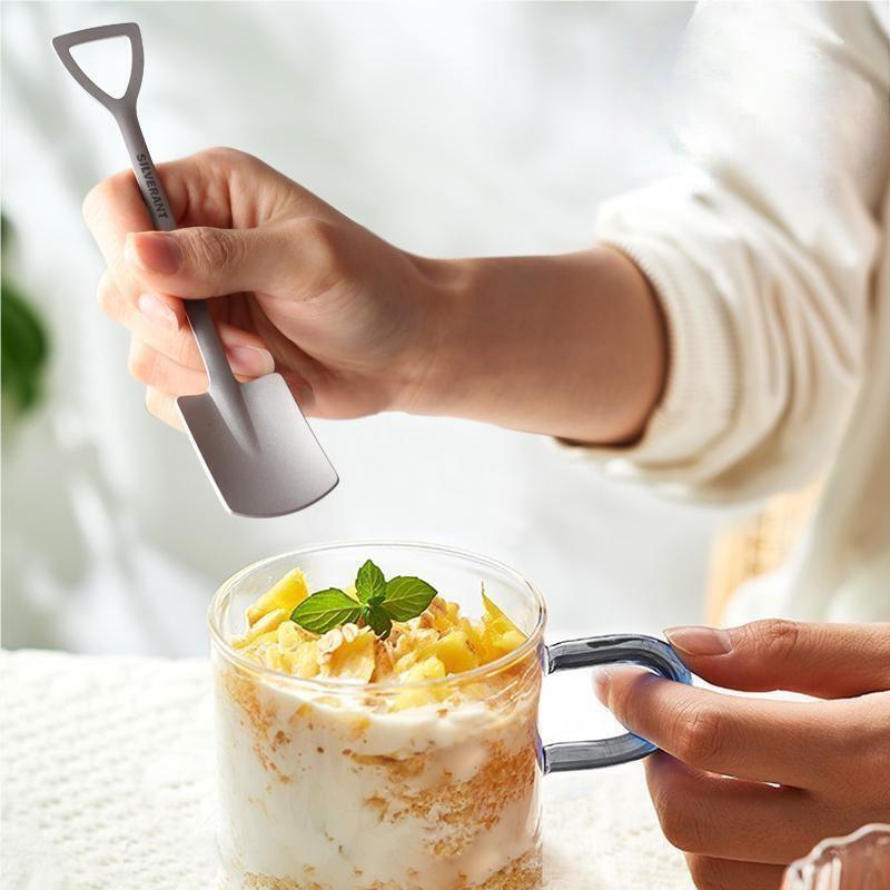 Pure Titanium Shovel Shape Spoon Lightweight Dessert Coffee Spoon Portable EDC 07FC0E-D4 - KOEEK