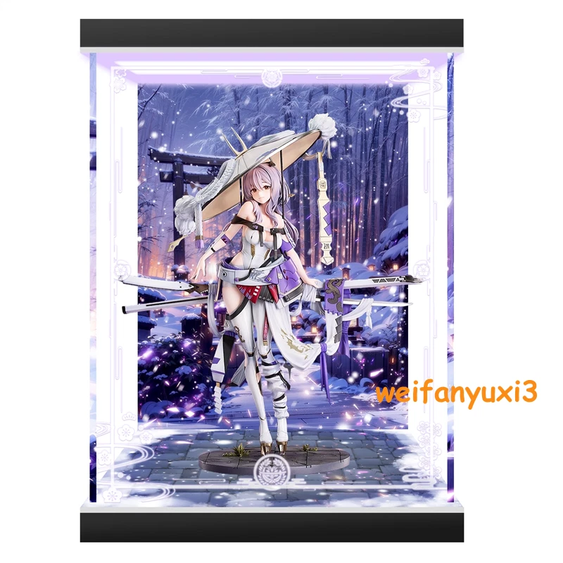 Display Case 2 Lights Fit GSC Goddess of Victory: Nikke Scarlet 1/7 Figure 07FC0E-D4 - KOEEK