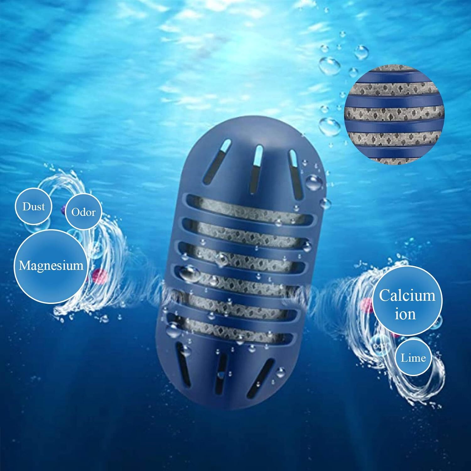 new Demineralization Cartridge Filter for HoMedics Ultrasonic Humidifiers, blue 07FC0E-D4 - KOEEK