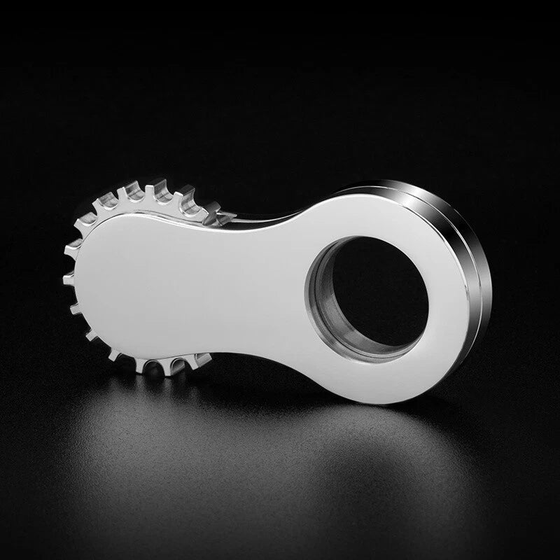 Stainless Steel Gear Ring Fidget Spinner Adult ADHD Hand Spinner EDC Fidget Toys 07FC0E-D4 - KOEEK