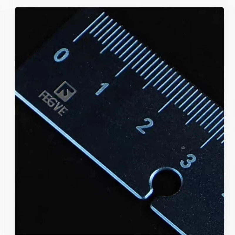 Titanium Straight Ruler Double Scale Inch Metric 8 Inch 21cm Measuring Tool EDC 07FC0E-D4 - KOEEK