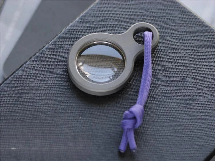 EDC Titanium Alloy Magnifier Glass Convex Lens Outdoor Portable EDC Multi Tools 07FC0E-D4 - KOEEK