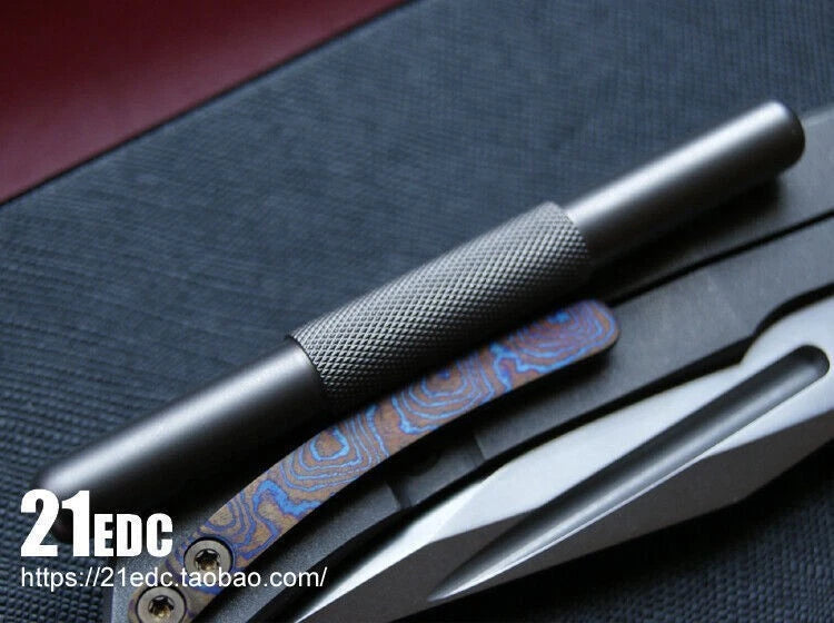 Frosted Titanium Alloy Snuff Tube Snuff Pipe Snuff Straw Snuff Snorkel EDC Tool 07FC0E-D4 - KOEEK