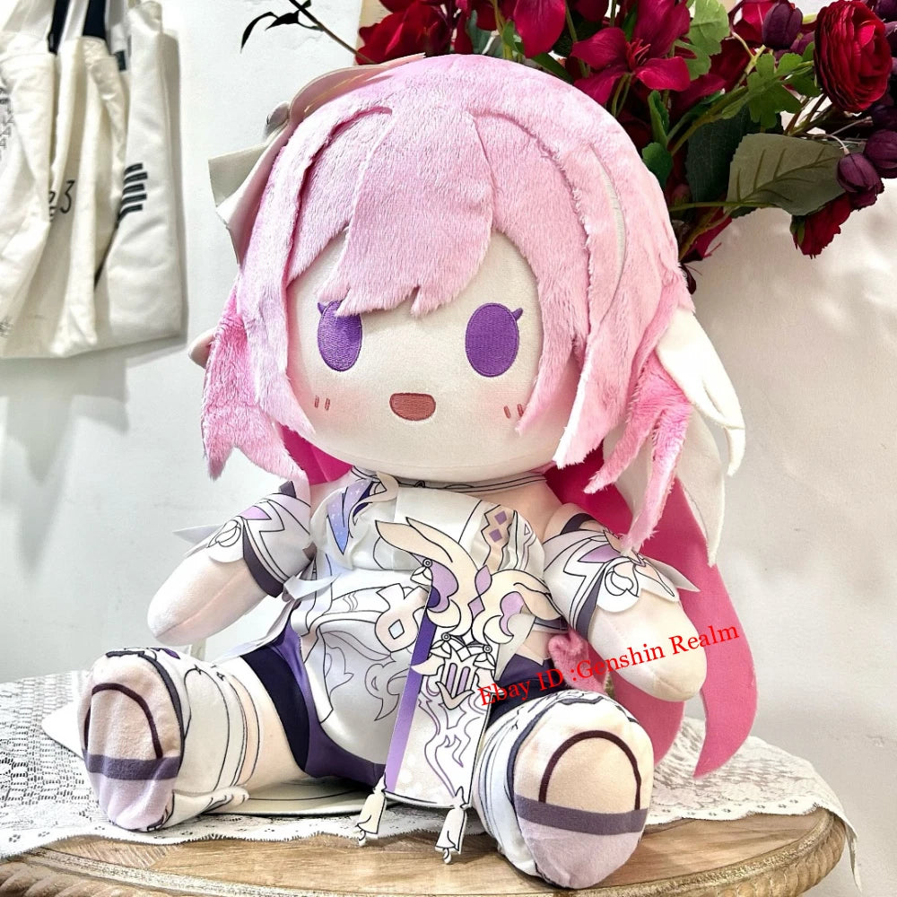 Anime Honkai Impact 3 Elysia Sitting Position Plush Toy Throw Pillow Gift 40cm 07FC0E-D4 - KOEEK