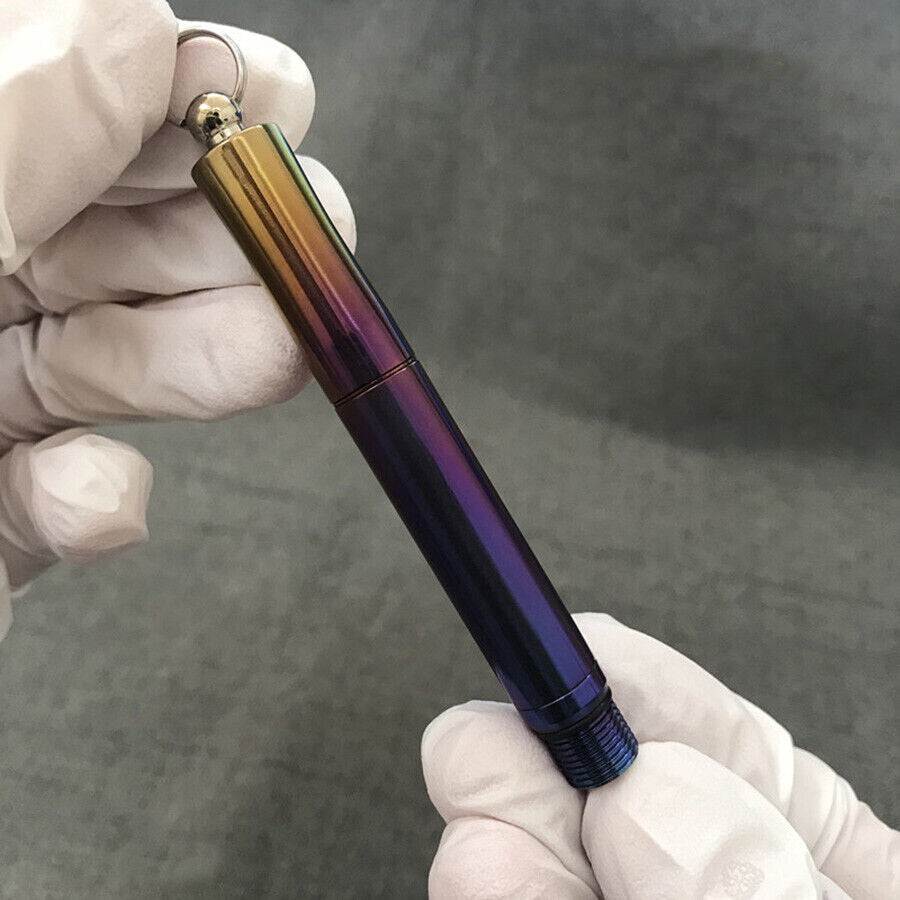 Titanium Alloy Ballpoint Pen Portable Keychain Signature Pen Outdoor EDC Tools 07FC0E-D4 - KOEEK