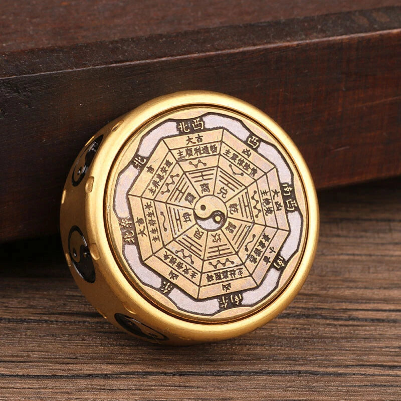 Brass Creative Fidget Spinner Brass Hand Spinner Pocket Decompression EDC Toy 07FC0E-D4 - KOEEK