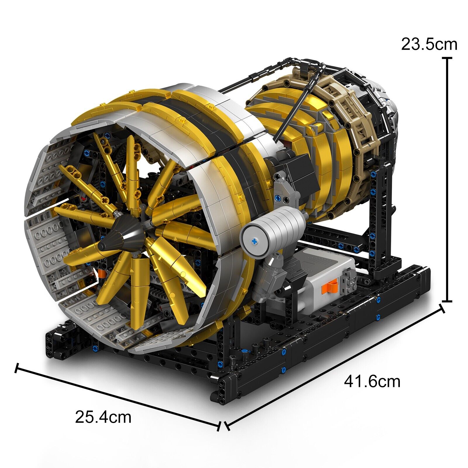 new Mould King 10141 Aircraft Engine Motor That Run Building Block Adult Gift Toy MOULD KING - KOEEK