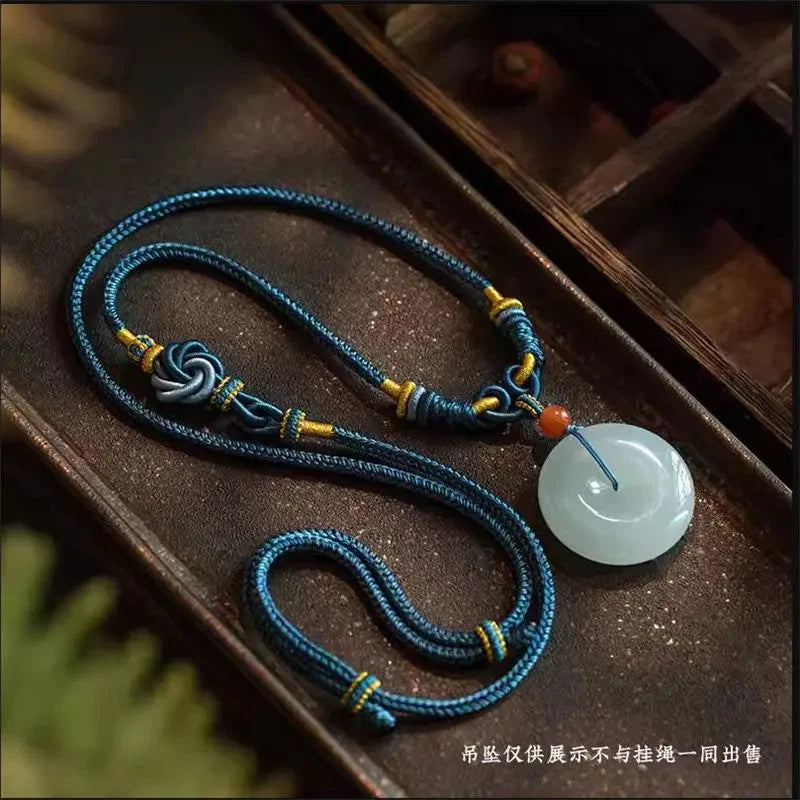 Exquisitely Tibetan Hand-woven Necklace Rope Amulet Thangka Pendant Accessories 07FC0E-D4 - KOEEK
