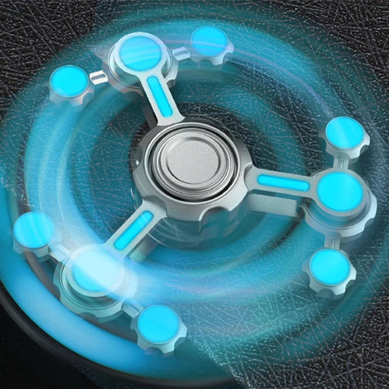 Chaos Pendulum luminous Fidget Spinner Adult Metal Hand Spinner EDC Fidget Toys 07FC0E-D4 - KOEEK