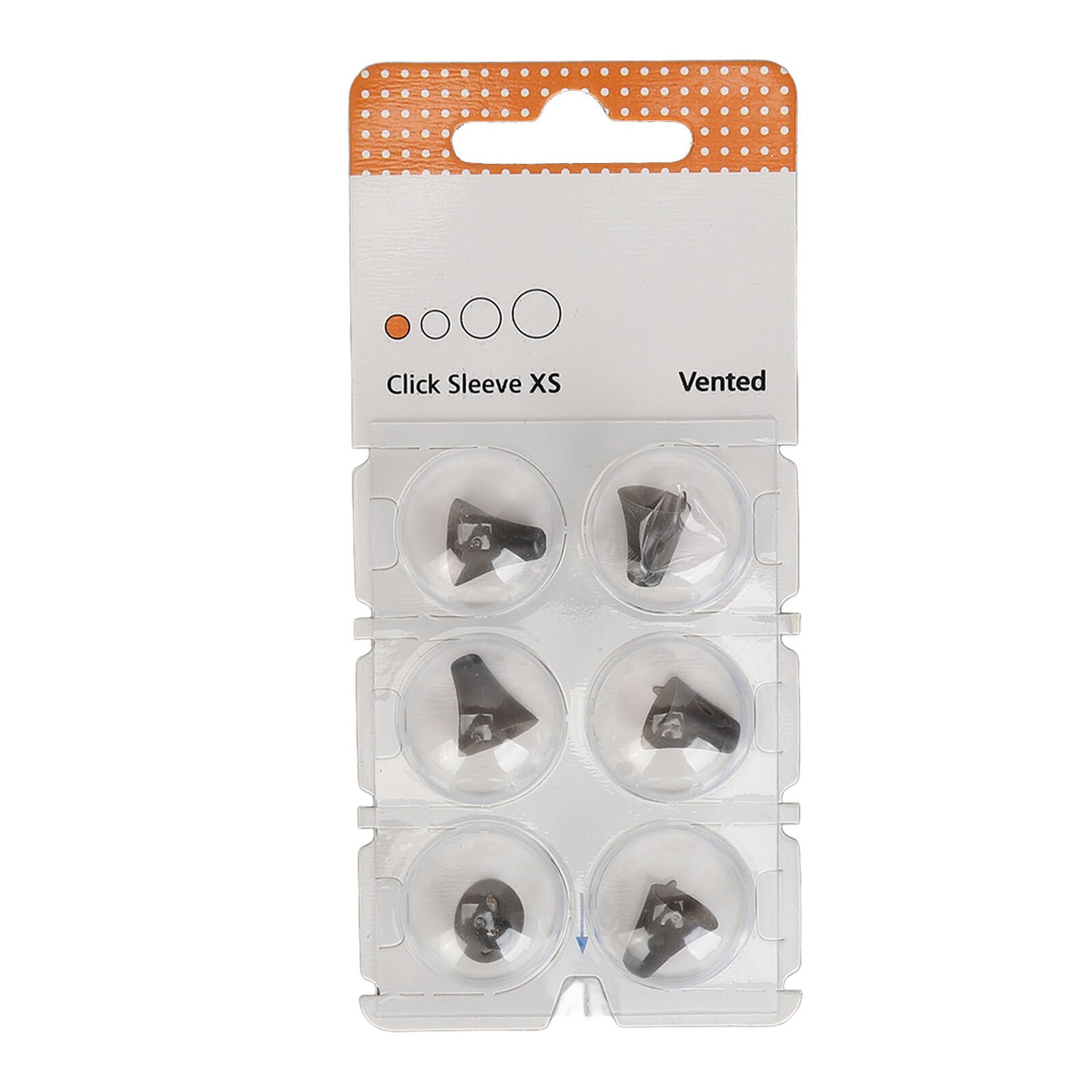 new (XS)6pcs Click Sleeve Vented Silicone Anti Static Washable Sound Amplifier koeek - KOEEK