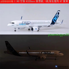 1/80 Airbus A320neo Passenger Plane Model Airplane W/Voice Controlled Lights 07FC0E-D4 - KOEEK