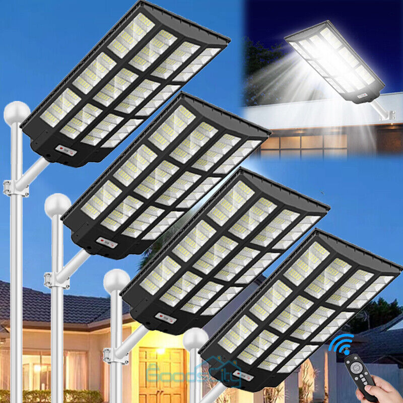 ny Solar Street Flood Light Kommerciel LED-lampe Udendørsområde Parkeringsplads Vejlampe