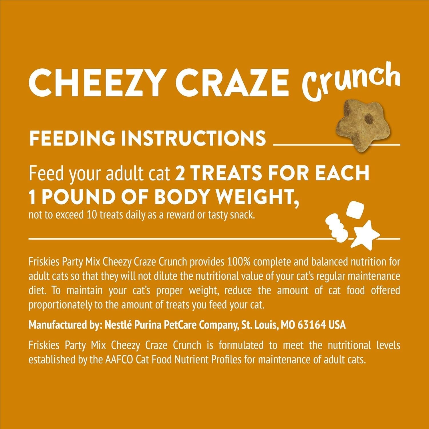 new Purina Friskies Cat Treats, Party Mix Cheezy Craze Crunch - 20 oz. Pouch PURINA - KOEEK