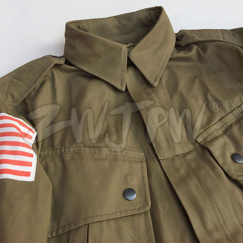 WW2 US M42 10182 Army Men's  Uniform Paratrooper Costume Sets Solider Clothing 07FC0E-D4 - KOEEK