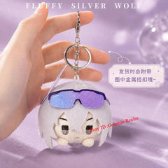 Anime Honkai: Star Rail Silver Wolf Plush Keychain Backpack Pendant Decor Gift 07FC0E-D4 - KOEEK