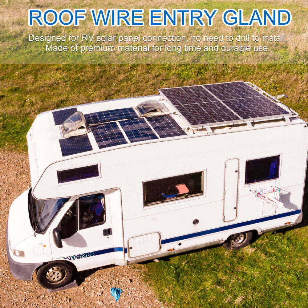 new  RV Roof Entry Gland Camper Solar Project Cable Wire Dual Box Device koeek - KOEEK