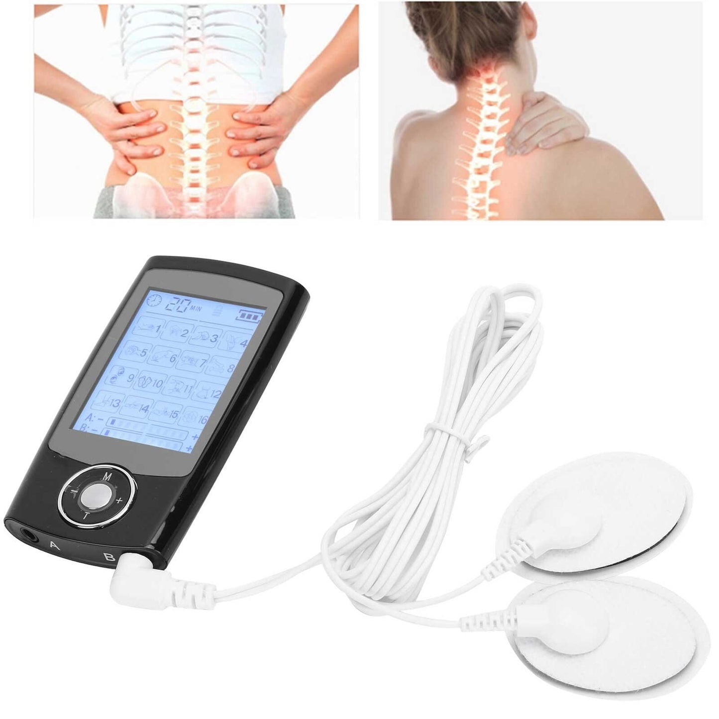 new TENS Pulse Massager 16 Modes Muscle Stimulator Massager Device(US Plug ) koeek - KOEEK