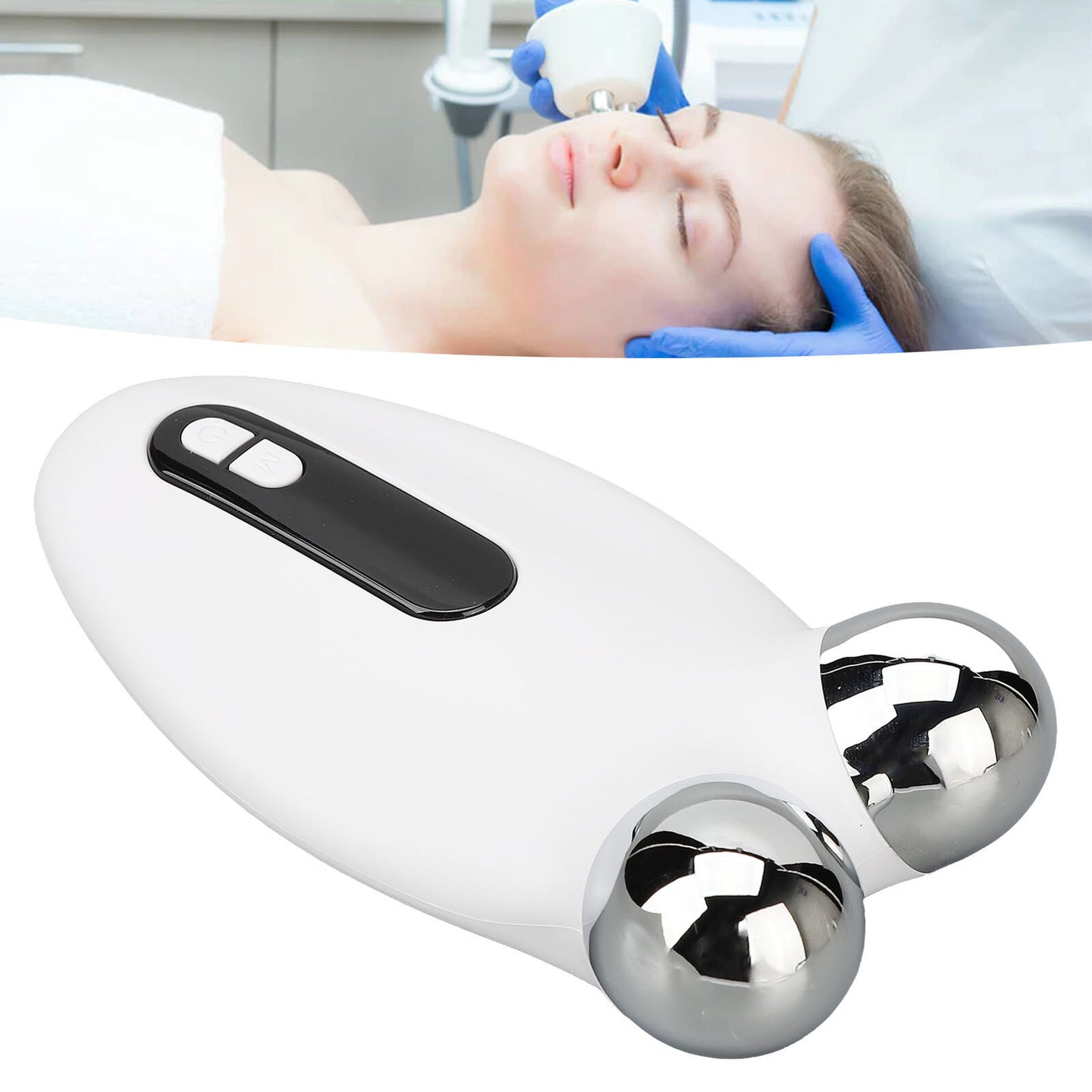 ny Microcurrent Face Lift Machine Fine Lines Microcurrent Facial Massager Roller US