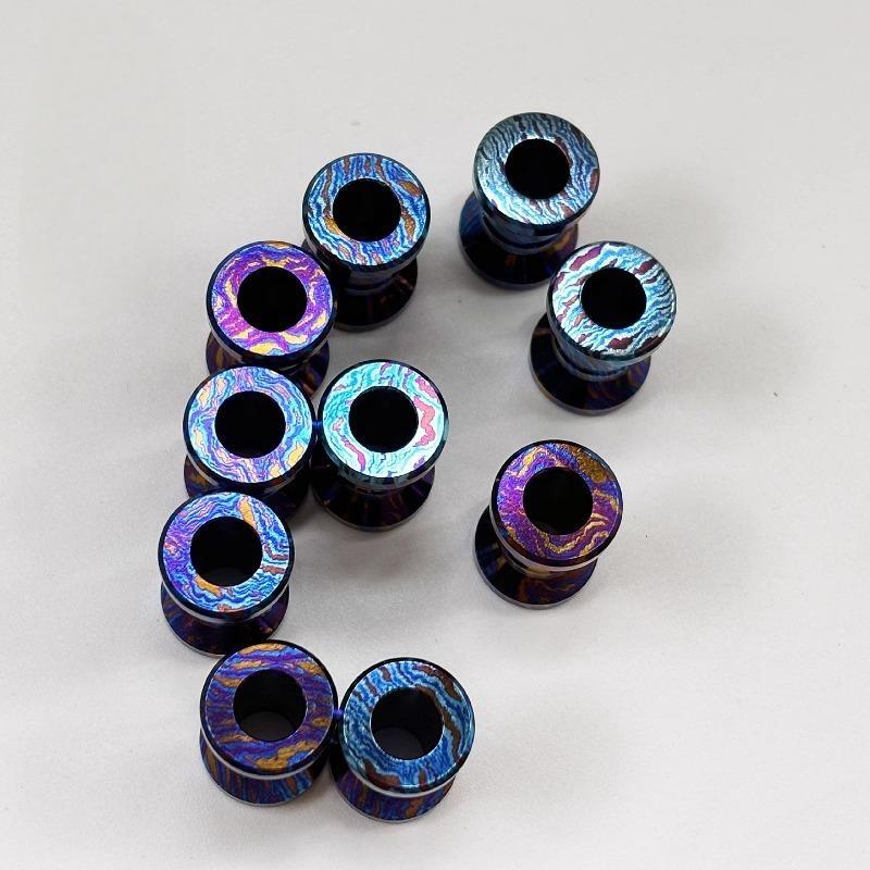 Titanium Damascus Knife Lanyard Bead Paracord Necklace Pendant EDC Charm DIY 07FC0E-D4 - KOEEK