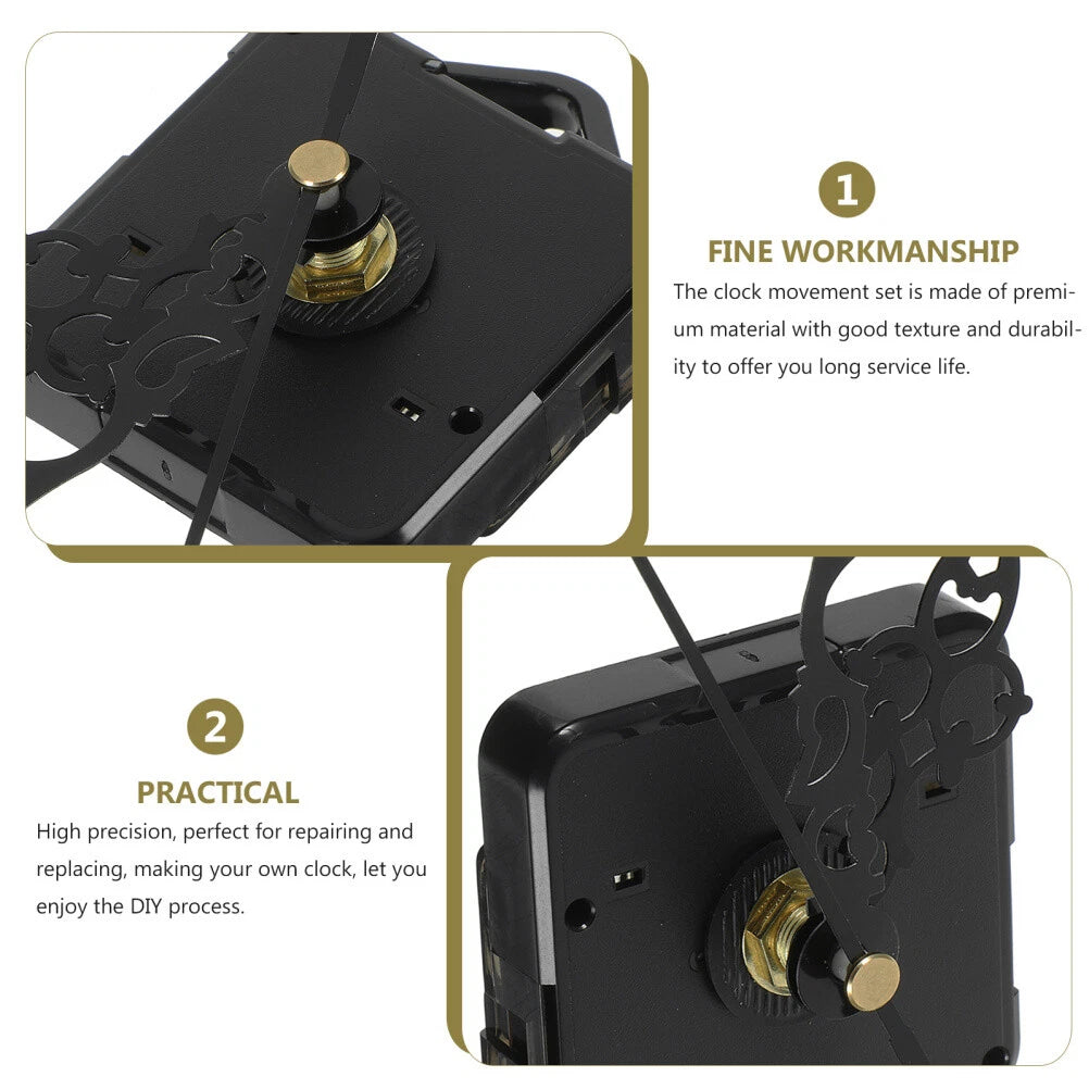 Electric Clock Motor Silent Battery Operated Clock Mechanism Replacement 07FC0E-D4 - KOEEK