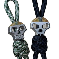 Steampunk Skull Titanium alloy EDC Tool Paracord Lanyard Keychain 07FC0E-D4 - KOEEK