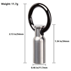 Mini Titanium Keychain Waterproof Pill Holder Container Case Organizer EDC Gift 07FC0E-D4 - KOEEK