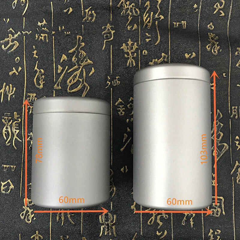 Titanium Storage Box Coffee Tea Cans Emergency Container Pills Bottle Jar 245mL 07FC0E-D4 - KOEEK