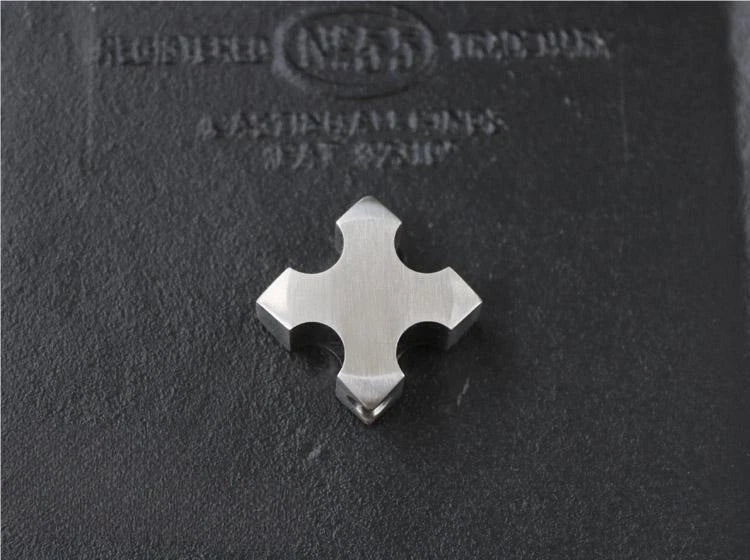 Titanium Cross Shape Knife Lanyard Bead Paracord Necklace Pendant EDC Charm DIY 07FC0E-D4 - KOEEK