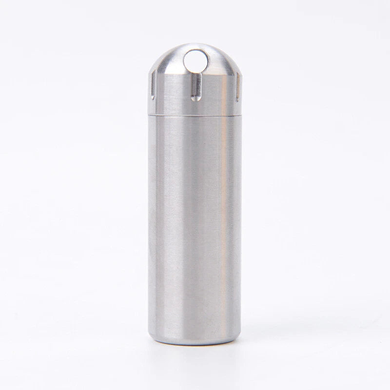 Solid Brass Outdoor Camping Survival EDC Multi Tool Waterproof Medicine Pill Box 07FC0E-D4 - KOEEK