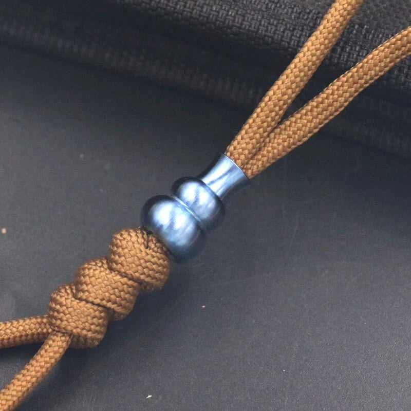 TC4 Titanium Outdoor Key Parachute Cord DIY Tool Lanyard Bead EDC Ornaments 07FC0E-D4 - KOEEK
