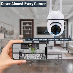 ny 1080P HD Camara De Seguridad WIFI Inalambrica Para Casa Exterior Smart Home 2024