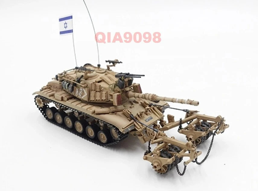 1:72 Scale IDF M60A1 [Magach B] Blazer Tank With KMT-4 Mine Roller Model 07FC0E-D4 - KOEEK