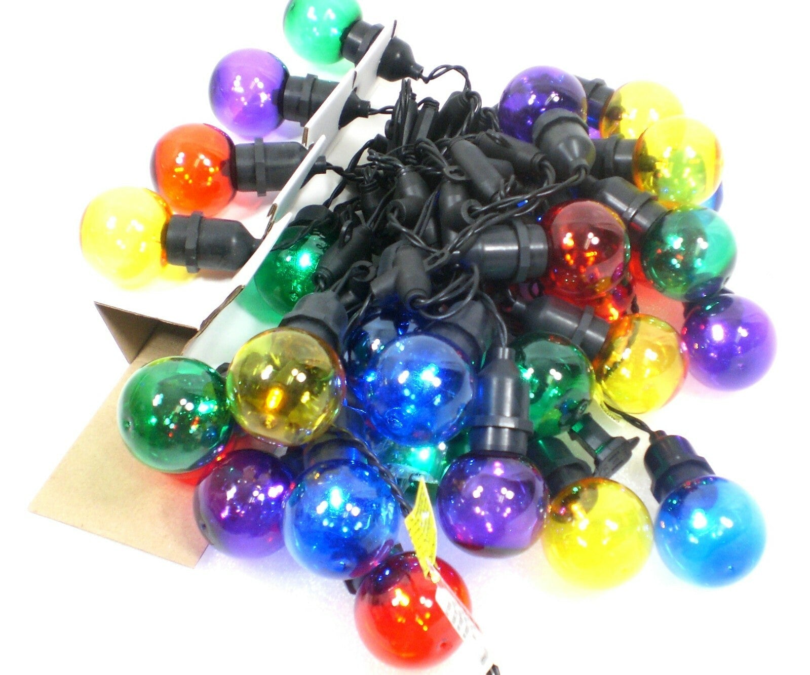 Home Accents 30 Lights G50 LED Christmas Lights Multi Color 19 Feet Long Patio 07FC0E-D4 - KOEEK