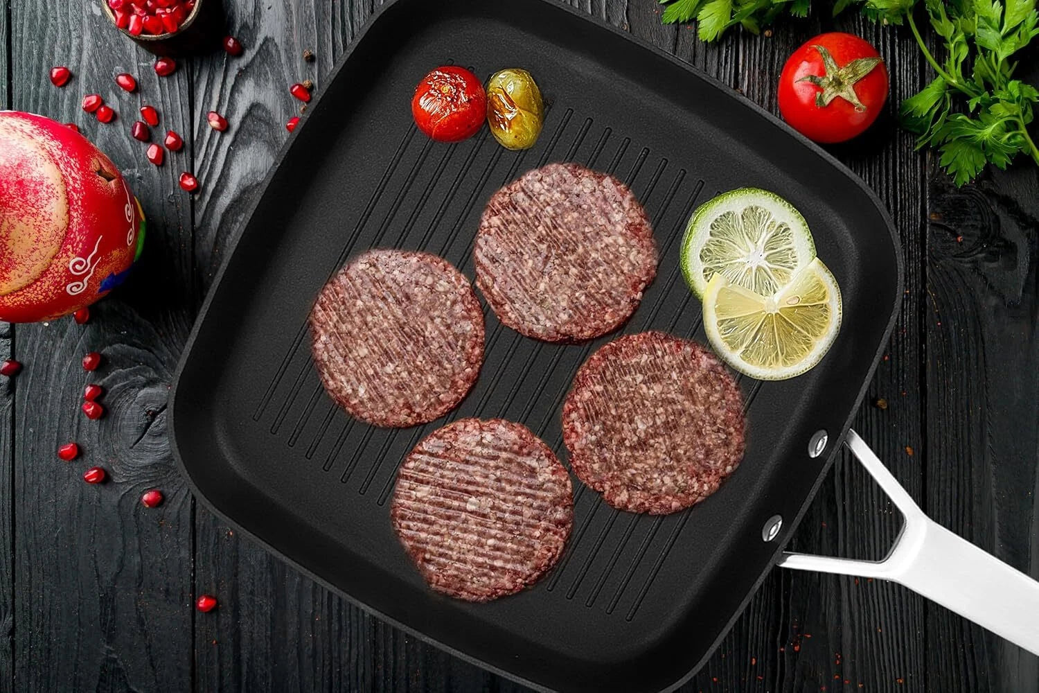 Square baking dish (with lid)ceramic non-stick baking dish,suitable for all hobs 07FC0E-D4 - KOEEK