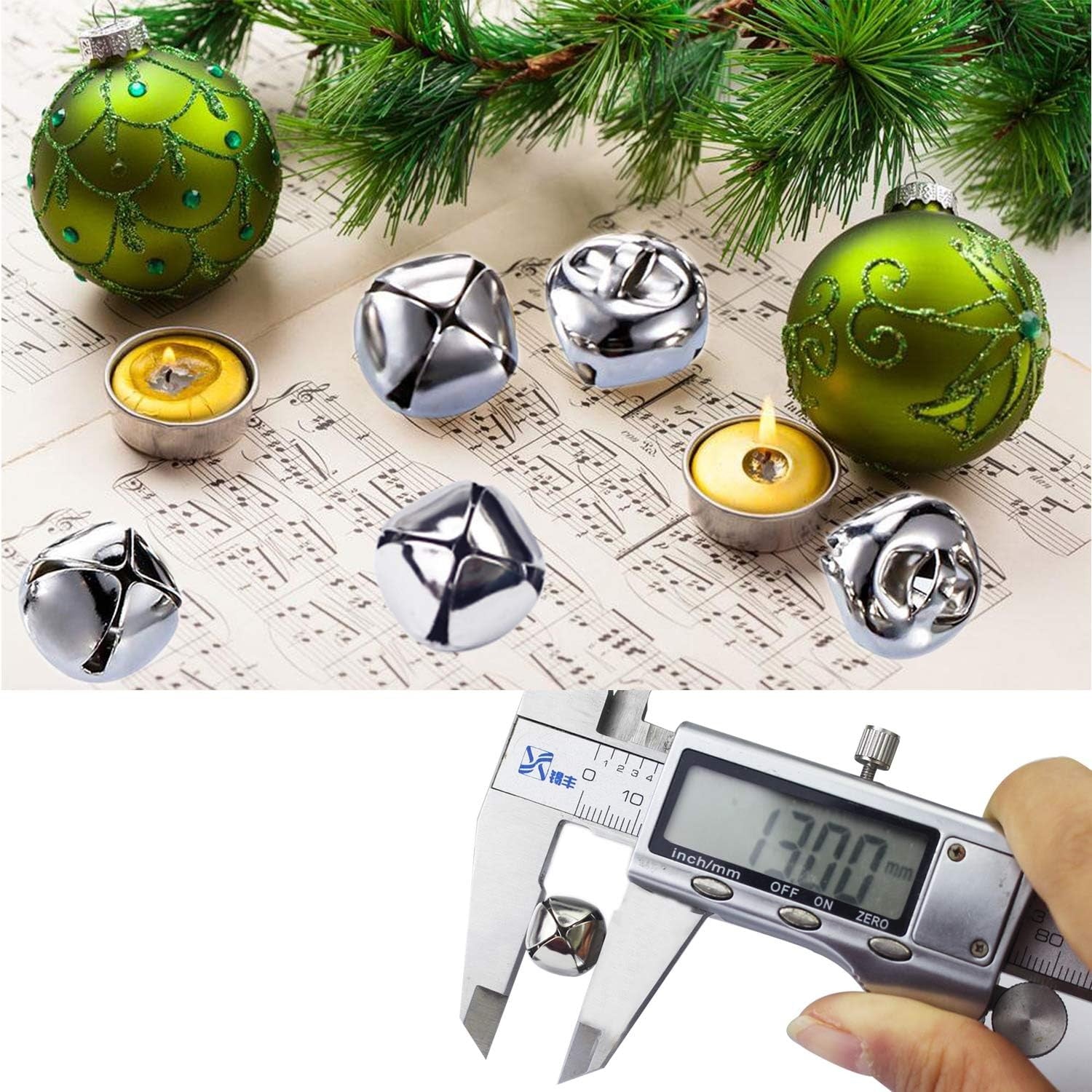 new Jingle Bells, 300 Pieces Inch Craft DIY Bells for Silver 07FC0E-D4 - KOEEK