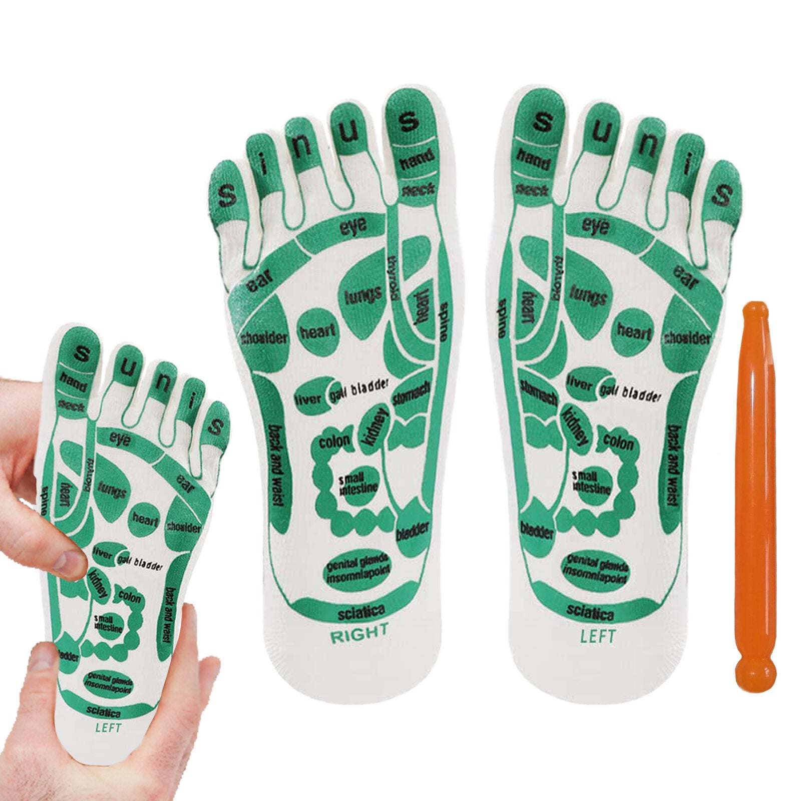 new Acupressure Reflexology Socks for Feet Massage Reflection Area Schematic Socks koeek - KOEEK