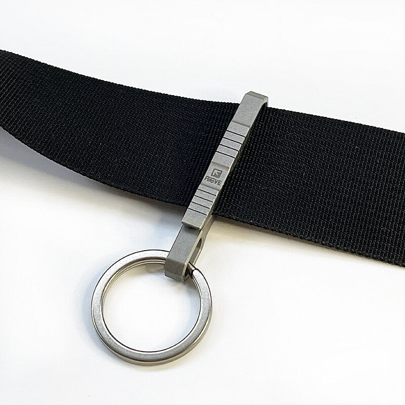 Titanium Alloy Quick Buckle Detach Belt Waist Hanging Keychain Key Ring Tool EDC 07FC0E-D4 - KOEEK