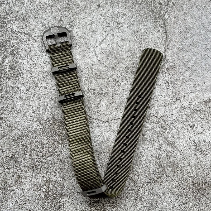 Quick Dry 20mm Titanium Nylon Watch Band Tactical CNC Carved Buckle 07FC0E-D4 - KOEEK