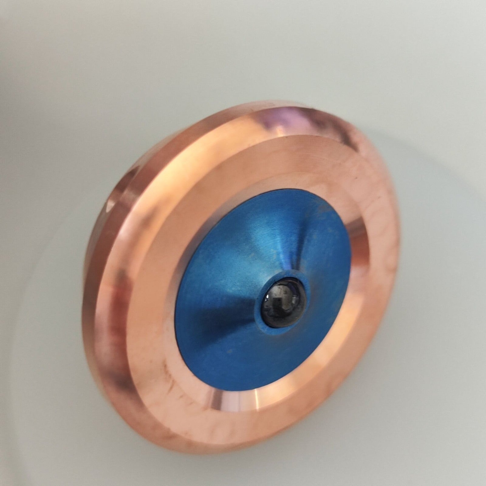 Titanium Copper Spinning Top Finger spinner Ceramic Bead Fidget EDC Toy 07FC0E-D4 - KOEEK